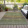 Washable Striped Indoor / Outdoor Rug
