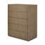 Leo 5 Drawer Dresser-Rustic Grey-506664047