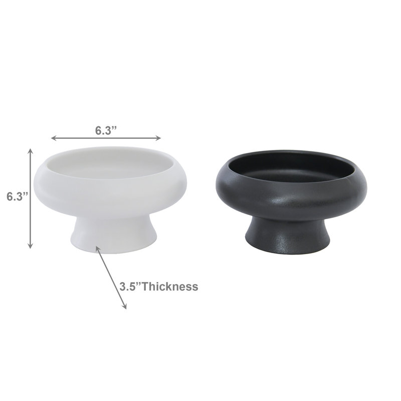 6" Cerise Ceramic Planter Asstd - Set Of 2