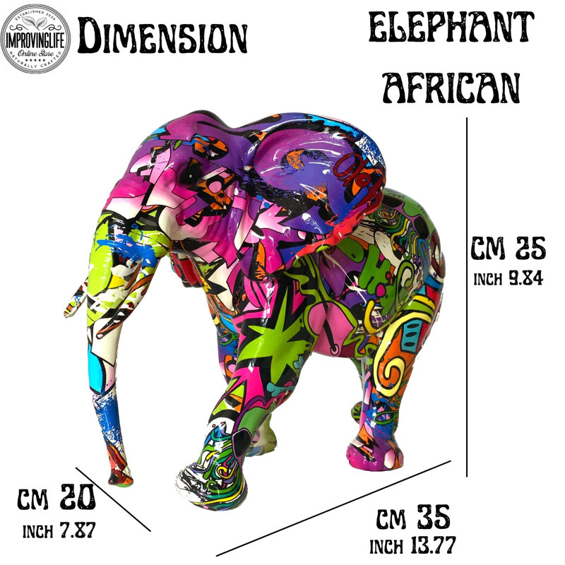 Elephant African Wall Clock