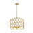 5 - Light Steel Dimmable Drum Chandelier-2071544518