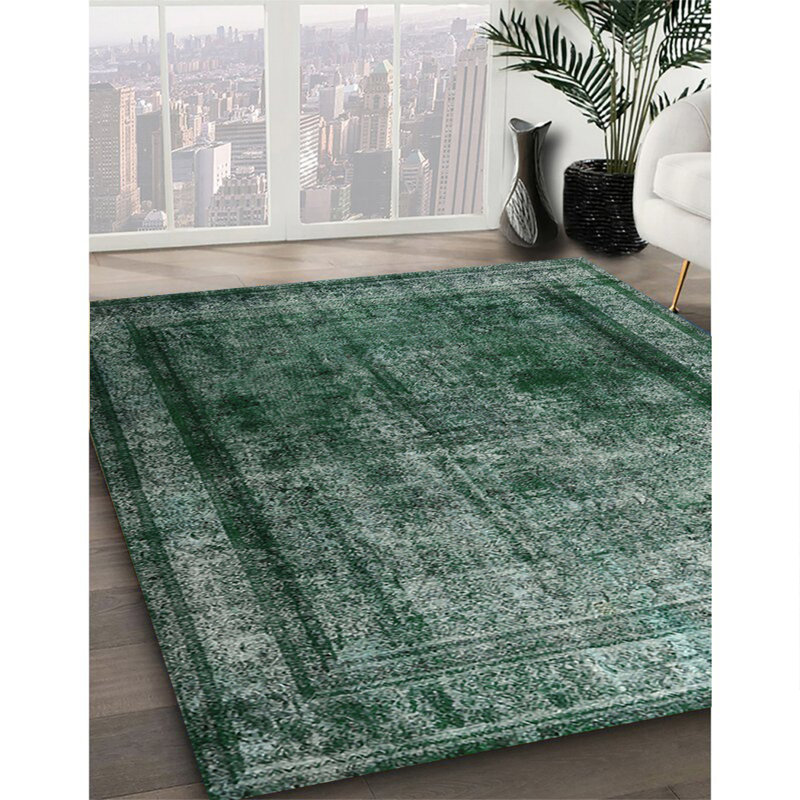 Tapis 100% traditionnel lavable à la machine 3243, Carré 7 pi