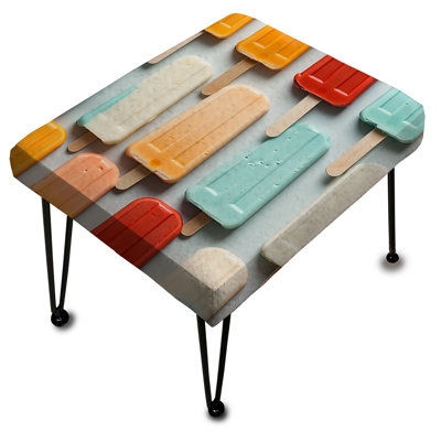 Poupart Popsicle Parade - Repose-pieds rectangulaire abstrait
