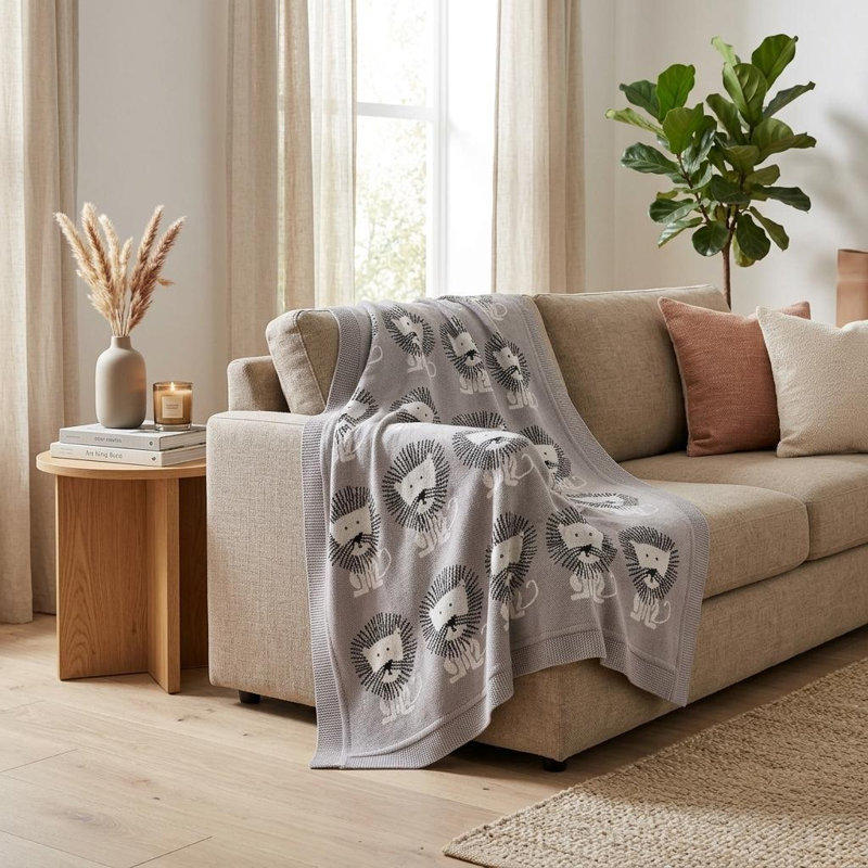 Couverture pour bébé 100% coton Abeyta