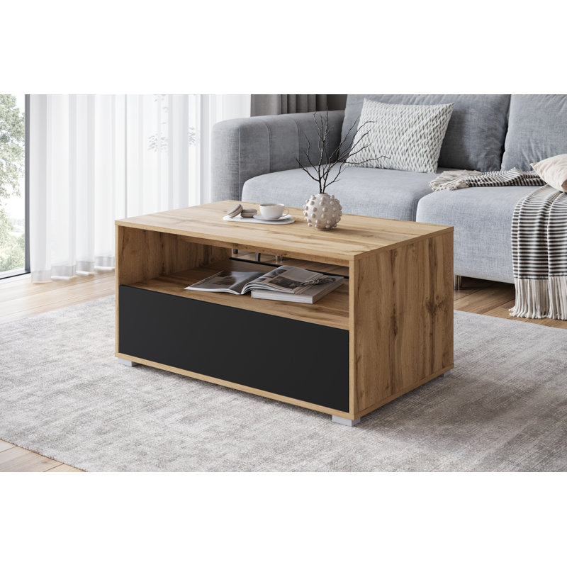 Nimfea Coffee Table with Storage, Brown/Bronze