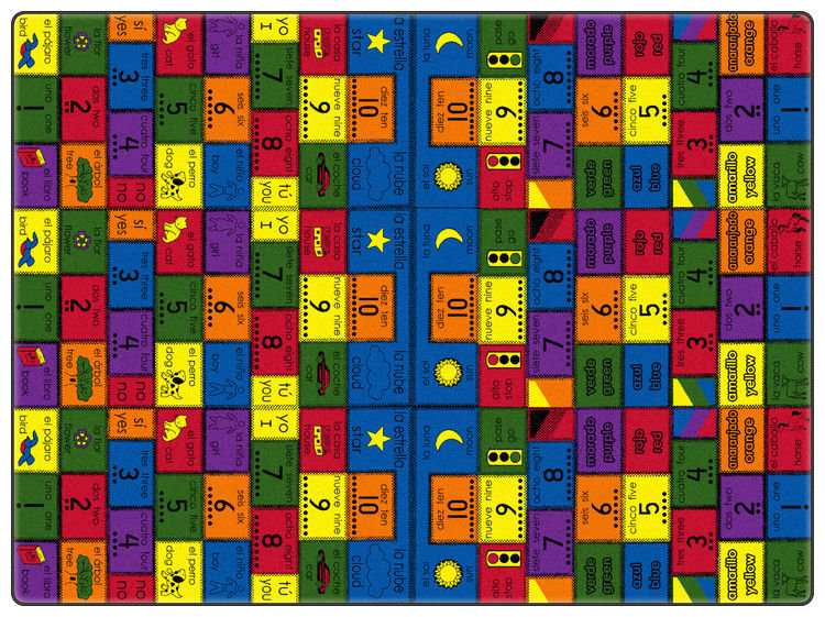 Tapis area Bermudez, Rectangulaire 8 pi 4 po x 12 pi