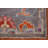 Gray Floral Oushak Vegetable Dye Runner Rug