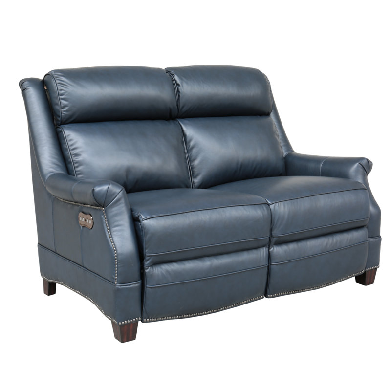 Vivia Upholstered 59.5'' Reclining Loveseat, Shoreham Blue