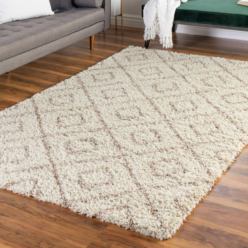 Geometric Indoor Rug, Rectangle 4' x 6'