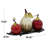Hicklin Red Metal Fruit Decorative Sculpture with Platter, 18" x 10" x 12"-1176753851-1176753850