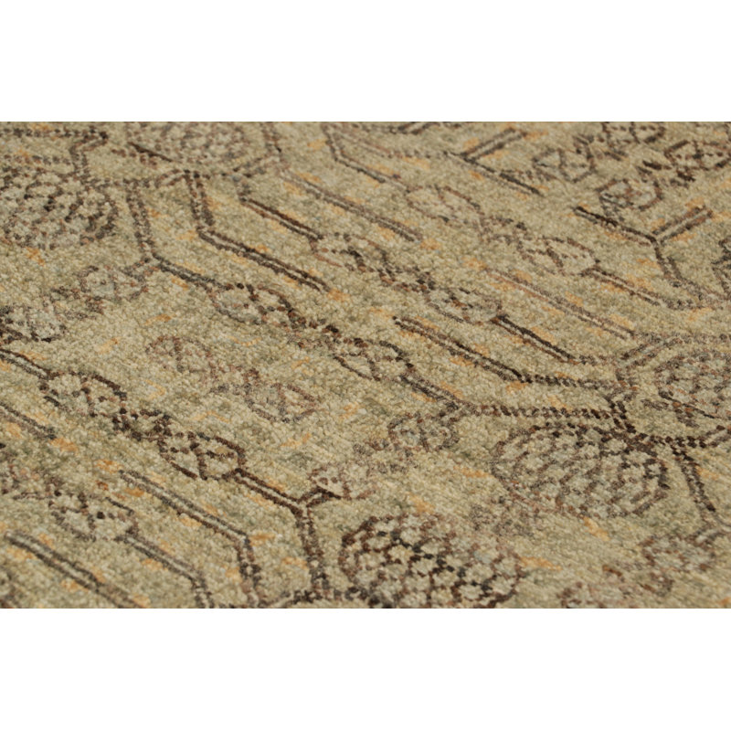 Hand Knotted Wool Area Rug