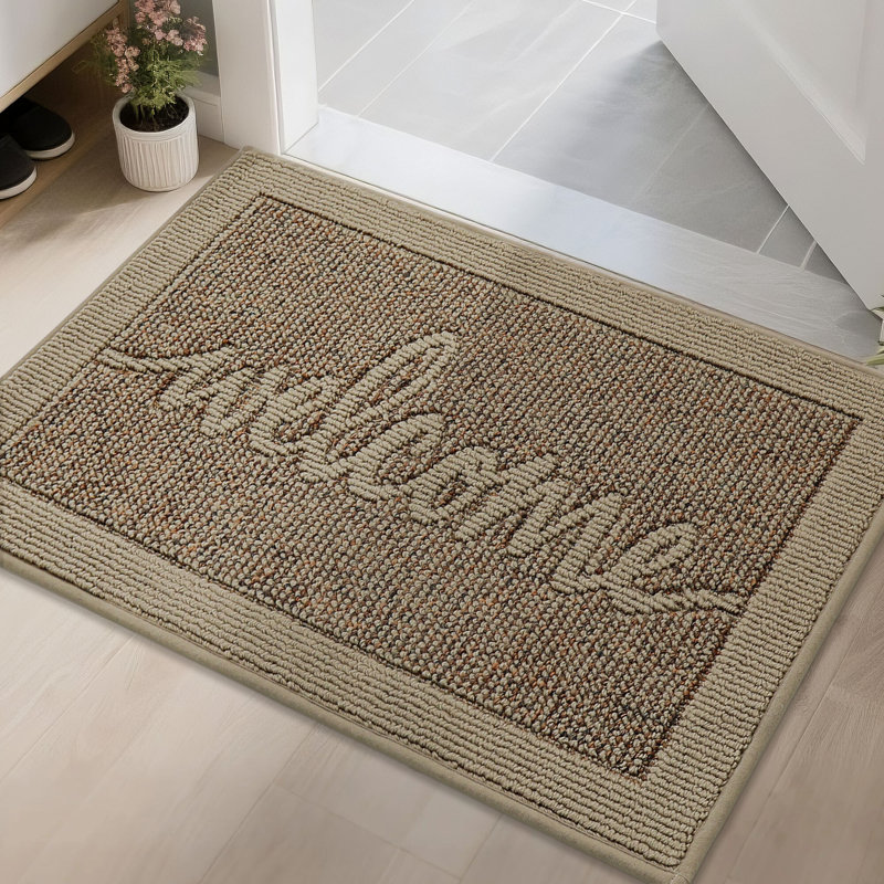 Door Mat,Absorbent Dirt Welcome Mat,Non-Slip Entryway Rugs Washable Indoor Entrance Mats,Low Profile Floor Mat for Entryway and Front Back Door