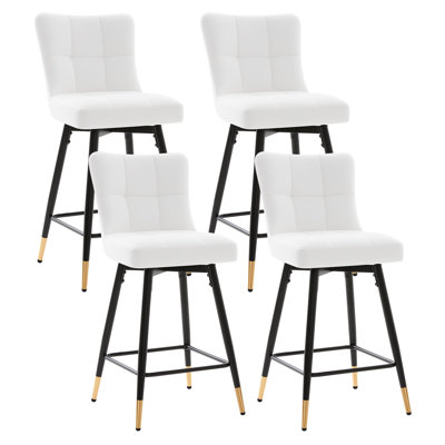 26"Swivel Upholstered Bar Stool