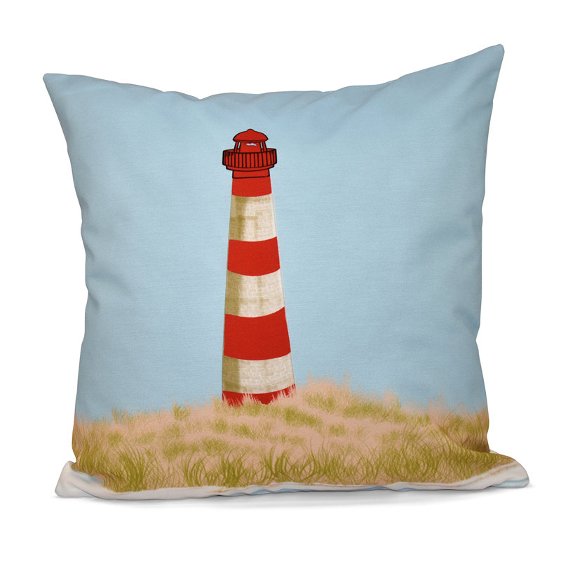 Housse de coussin carrée d’extérieur Sea Pines, 18 po x 18 po