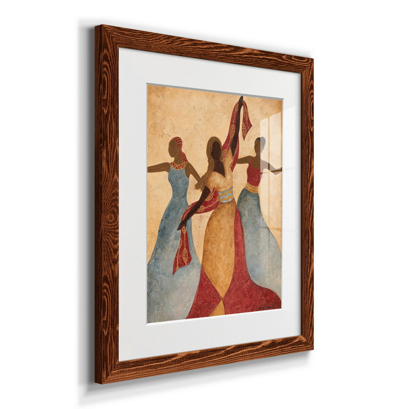 Rythme et danse II - Impression sur papier encadré, H 24 po x l 18 po x P 1,5 po, Érable