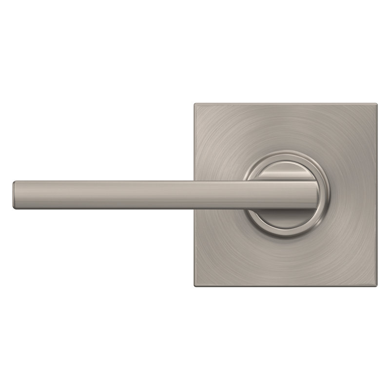 Latitude Passage Leverset with Collins Rosette, Satin Nickel