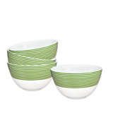 Newport Stripe Verde Cereal Bowl Set Of 4