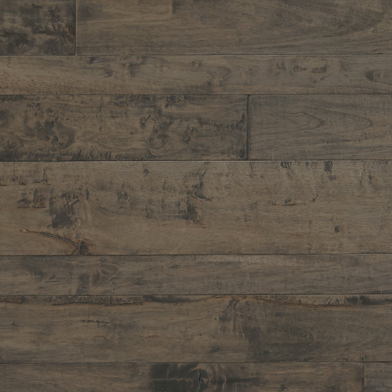 Revêtement de sol en bois d’ingénierie à longueur allongée 4/7 po x 47 po shiranga Antigua, Obsidienne