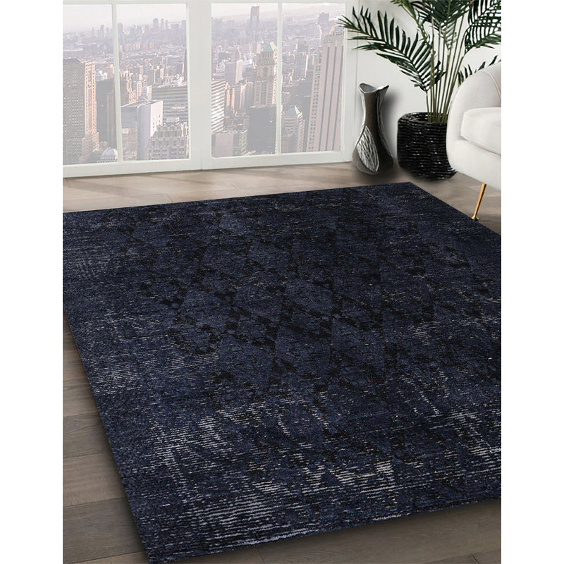 Geometric Indoor Rug, Round 3'