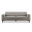 Canapé rembourré 3 pièces Vicenza Mid-Century, gris