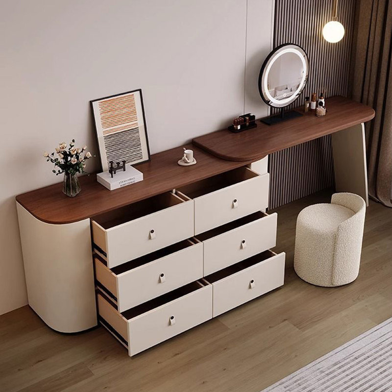 Makeup Vanity with Light mirror,6 drawers,1 chair