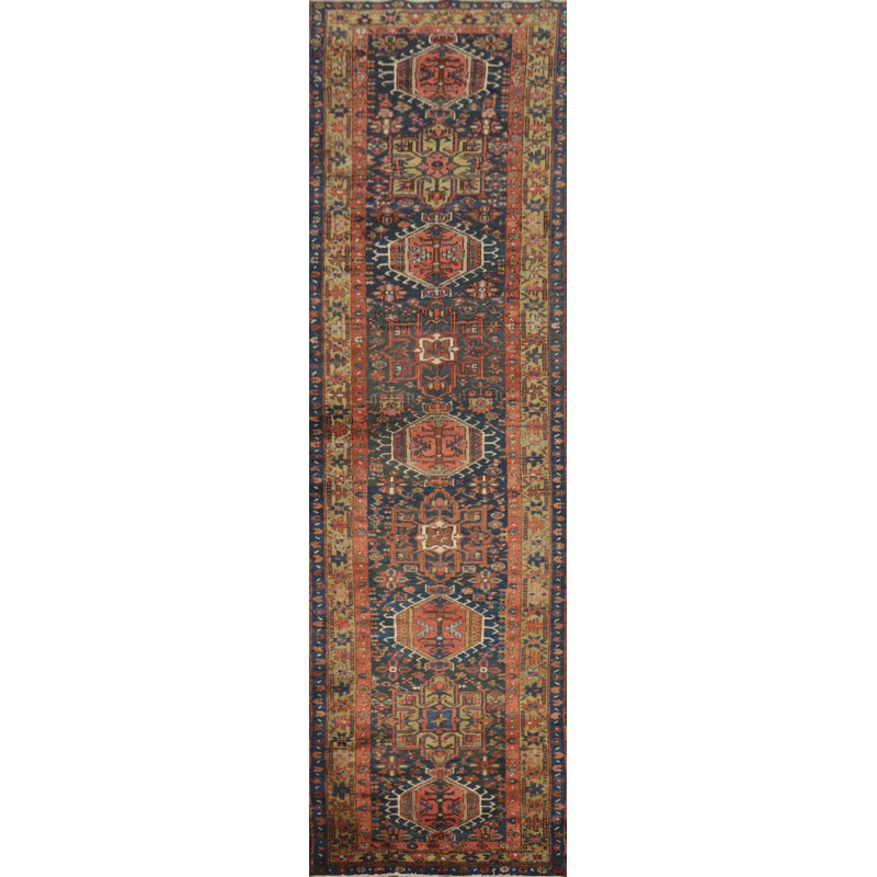 Tapis persan traditionnel antique 3 x 14