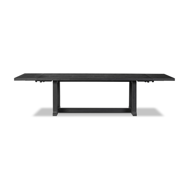 Otto Pine Wood Dining Table, Black
