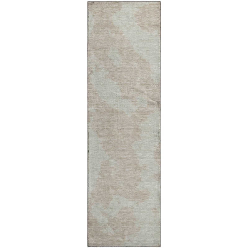 Premium Machine Washable Prisco Beige Rug, Runner 2'3" x 7'6"