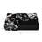 Exquisite Contemporary Stream Form Marble Coffee Table With Flowing Water Form Finish And Wood Veneer Base, Rectangular Black