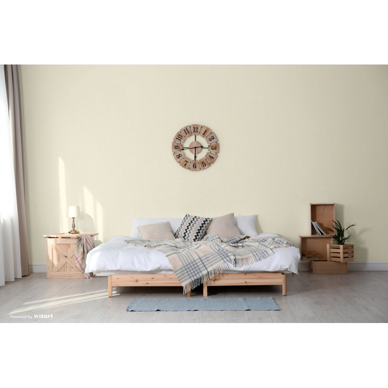 Stria 10m x 53cm Wallpaper Roll, Cream