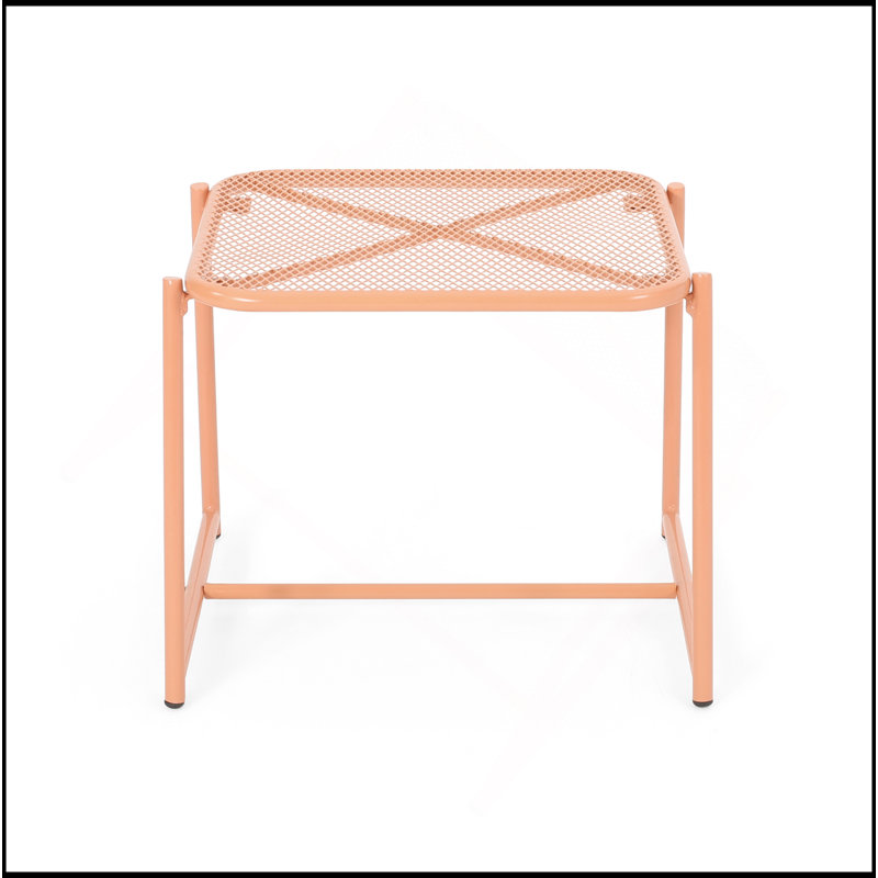 ELBA 15.5"H SIDE TABLE, Orange
