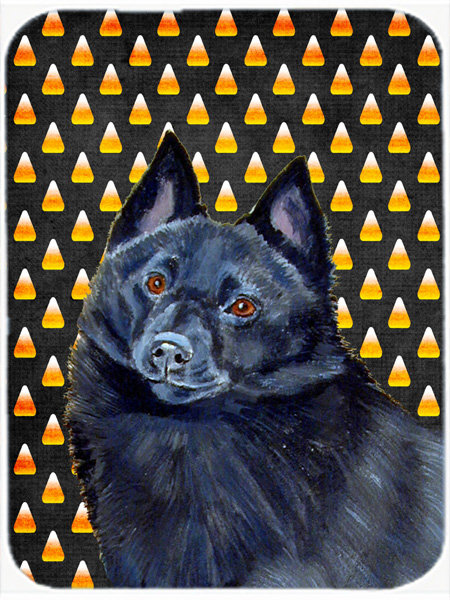 Planche à découper en verre caroline trésors schipperke Halloween Candy Corn