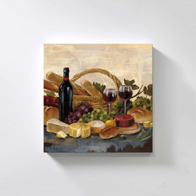 «Tuscan Evening Wine» par Silvia Vassileva, impression sur toile