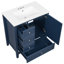 Meuble-lavabo avec lavabo, une armoire et trois tiroirs-129240317