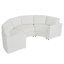 Canapé modulaire courbé modulaire, 2 ensembles de canapés semi-circulaires en chenille à 3 places, canapé rond moderne à assise profonde avec revêtement doux, canapé contemporain pour salon et appartement