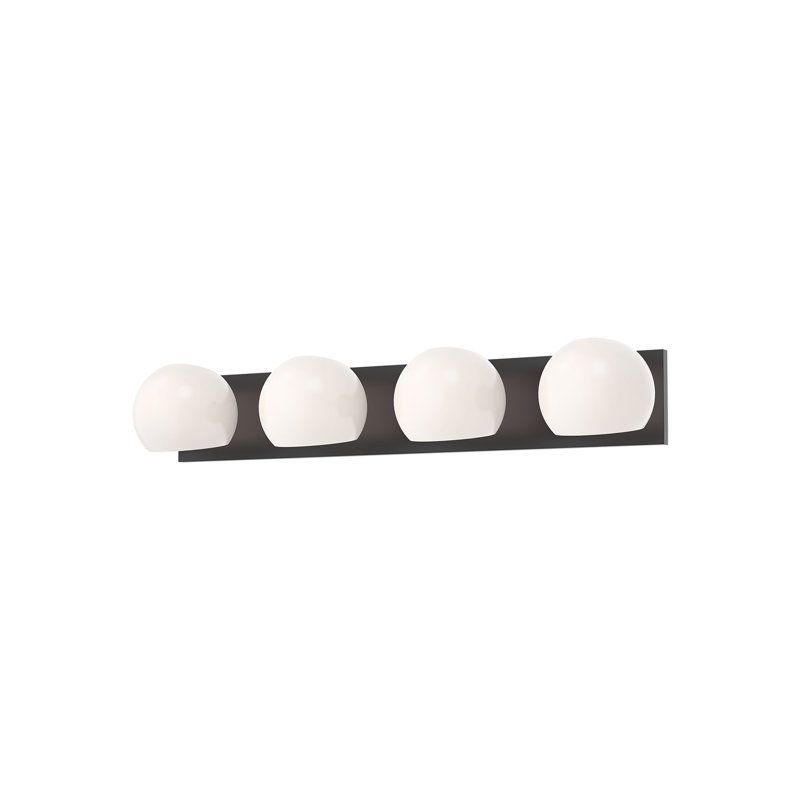 Willow Collection Matte Black 39" Dimmable LED Bathroom Light Fixture