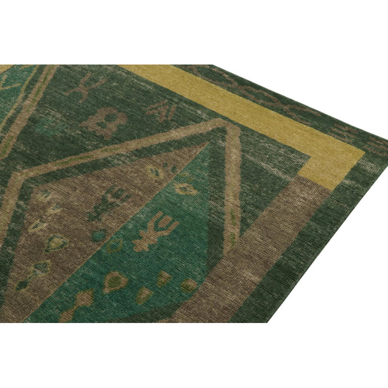 Handmade Wool Area Rug, Rectangle 8’1” x 10’