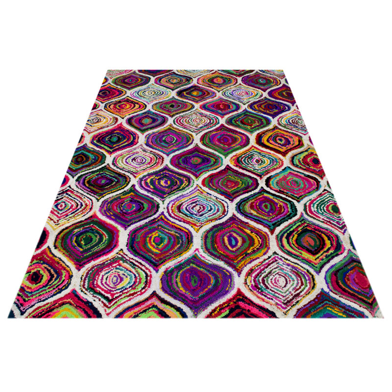 Chindi Wool Hand Woven Area Rug, Rectangle 153 x 244cm
