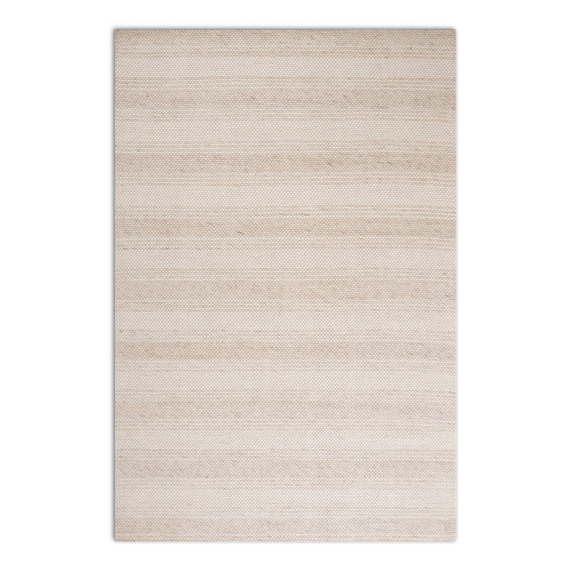 Jared Handmade Beige/Brown Rug, Rectangle 6' x 9'