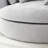 59.8" W Oversized Chenille Upholstered Boneless Round Barrel Chair with 8 Matching Pillows-177336566