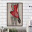 «Follow The Red Dress», reproduction encadrée-62269427