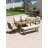 Seehill 6-Piece Patio Dining Set, Aluminum Patio Furniture Set Includes Rectangle Dining Table, 4 Swivel Chairs & Outdoor Backless Bench, Patio Bench Set for Garden, Deck-815196021