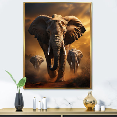 Éléphant chuchotant Izzibella d'Afrique III - impression