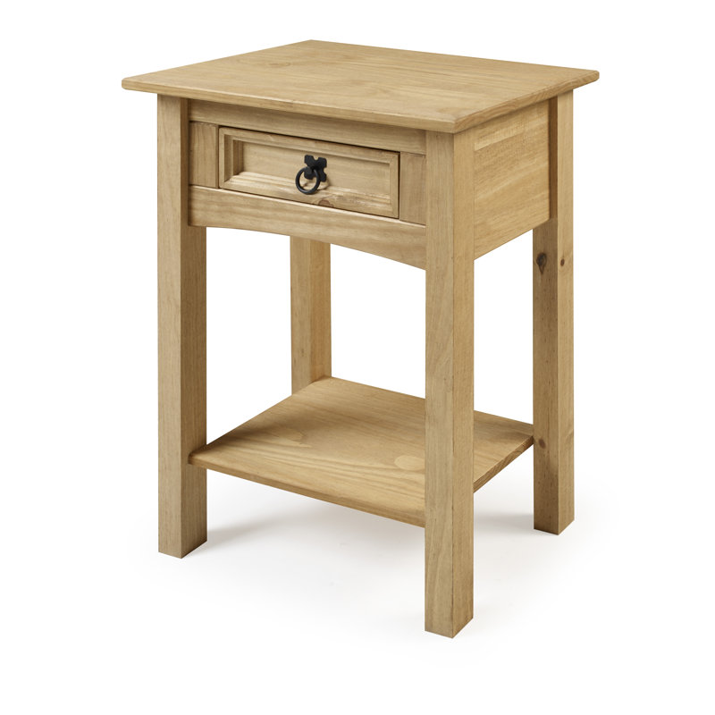 Palmea 132.08cm Solid Wood Console Table, Antique Wax