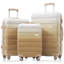 Ensembles de bagages Nouveau modèle ABS Hardshell 3 pièces Ensemble de valises rigides et durables Valise à roulettes avec serrure TSA 20 "24" 28 "