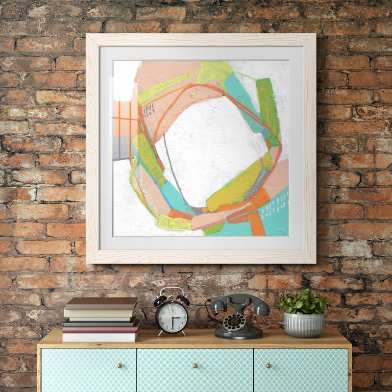«Candy Whorl I-Premium», reproduction encadrée prête à être accrochée, Papier encadré blanc, H 17 po x l 17 po x P 1,5 po