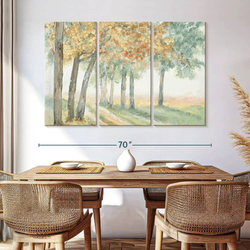 Harnek Golden Trees, 42" H x 65" W