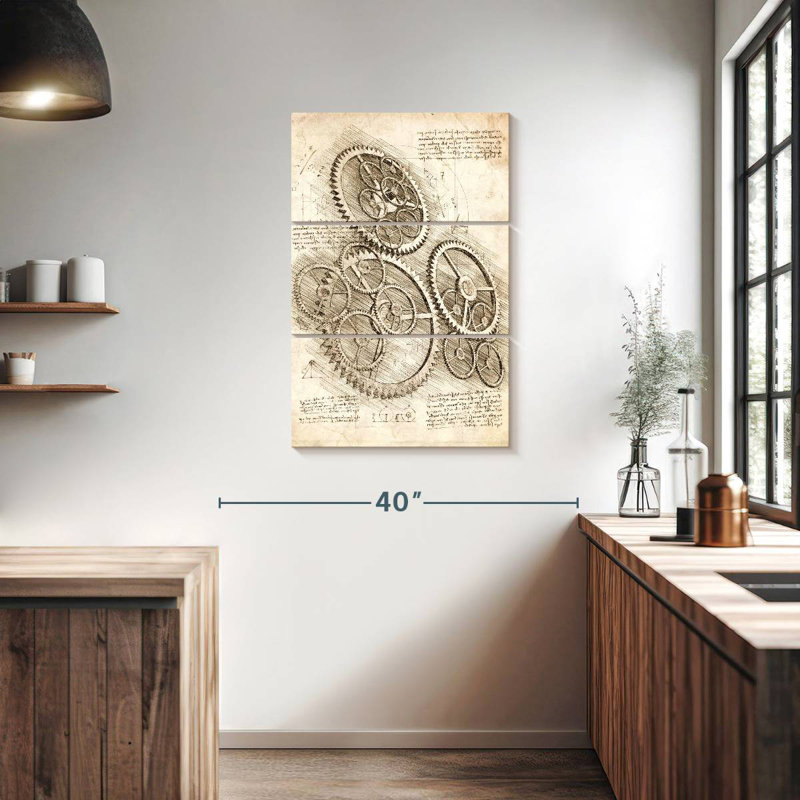 Laelle Cogs And Gears, 38" H x 24" W