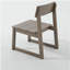 Ensemble de 2 chaises de salle à manger intérieures / extérieures en PEHD gris, chaises de jardin et de patio toutes saisons avec dossier moderne-1981623793