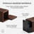 Solid Wood Pen Holder with 2 Coasters-1004160197